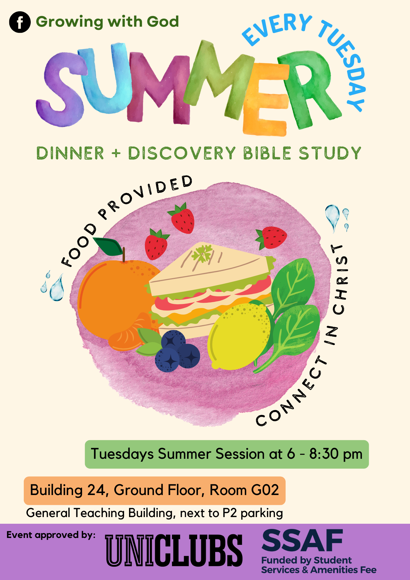 GWG Summer (Dinner + Discovery Bible Study)-2024-01-16 17:30:00 - UniClubs